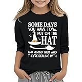 Teen Girls 3/4 Sleeves Halloween Tops Casual Crewneck Trendy Bat Blouse Shirts for Toddler Girl (Black, 6-7 Years)