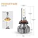 CCJK 9005/HB3/H10 LED Headlight Bulbs - 100W 12000LM 6000K Xenon White - High/Low Beam,Fog Light Bulb Conversion Kit - IP67,CSP Chips,360 Degree