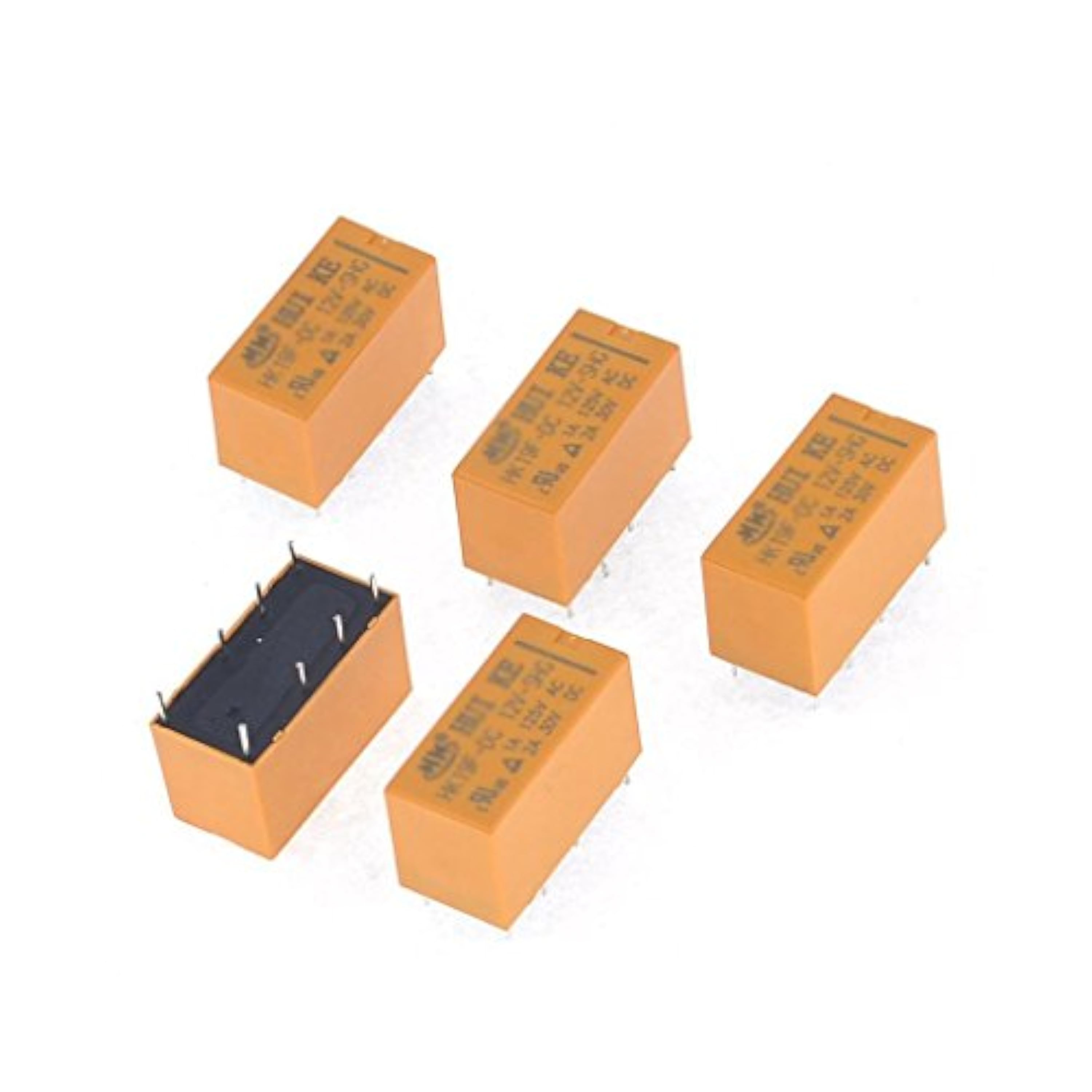 10pcs 8 Patillas del relé Relay 12V DC Potencia de Bobina PCB HK19F-DC12V-SHG