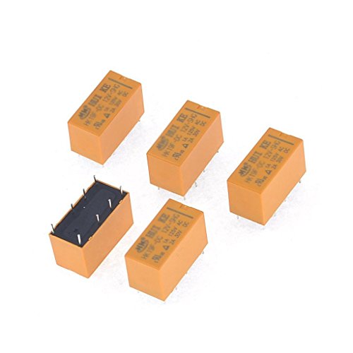 10pcs 8 Patillas del relé Relay 12V DC Potencia de Bobina PCB