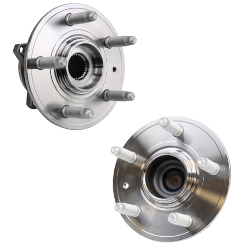 Image of TRQ 2 Piece Wheel Bearing & Hub Assembly Set Compatible with 2012-2016 Tesla S