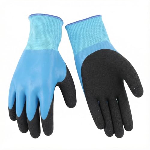 Gegong Guanti isolati elettrici in gomma per apparecchiature da 400 V, impugnatura non slip con polso elastico, ideale per elettricisti e guardalinee