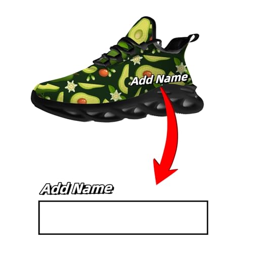 Avocado Running Shoes Men Women Custom Sneakers Add Name Lightweight Walking Tennis Shoes Gifts for Men Women2