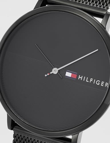 Image of Tommy Hilfiger Mens 40 James Black Dial Zinc Alloy Watch - NCTH1791464