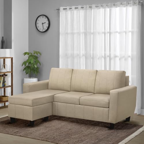 Image of Sleepyhead Bae Designed by Duroflex - Interchangeable L Shape Sofa Set |Modular Rearrangeable Lounger |Space-Saving, Comfortable & Easy-Maintenance Sofa For Living Room |3 Year Warranty - Pebble Brown