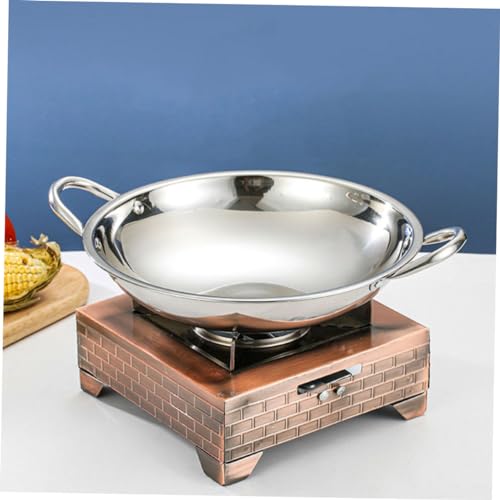 Wok de acero inoxidable SHOWERORO para cocina miniatura 7