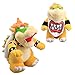 uiuoutoy Super Mario Bros Bowser King Koopa Bowser Jr Lot de 2 jouets en peluche 25,4 cm