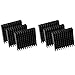 6PCS Aluminum HeatSinks 40 * 40 * 8MMmm Heat Sink Cooler for Mos Cooling IC GPU Cooler Electronic Parts DIY
