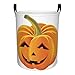 Halloween dynia kosz na pranie okrągły, duży płócienny lekki kosz do przechowywania zabawek organizer brudne ubrania składany wodoodporny kosz na brudne ubrania do sypialni