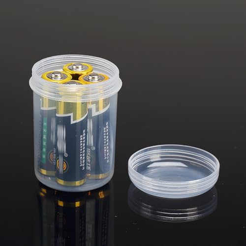 Image of 12 Pcs Clear Plastic Round Beads Storage Containers Box (1.5 x H2.28 Inch), 1.69 oz Plastic Storage Jars with Lid for Beads, Crafts, Pills, Fishing Tackles, Nails, DIY Crafts, etc