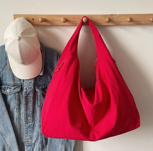 Slouchy Nylon Hobo Bags Women Crescent Shoulder Tote Handbag Trendy Large Purses3