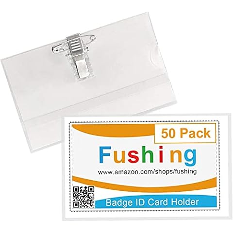 50 pcs Fundas de Tarjetas de Identificación Fushing Cover
