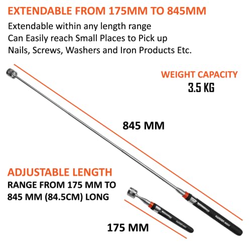 Image of Harden Telescopic Magnetic Pickup Pen Tool 8LB (3.5kg) 175-845mm - 660247