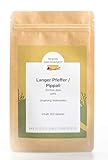 Pippali, ganz der Bergischen Gewürzmanufaktur – 100 g langer Pfeffer aus Indien mit würzig-scharfem Aroma, ideal für Ayurveda Küche, Currys, Gewürzmischungen und Tee