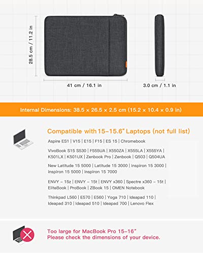 Inateck Laptop Case Sleeve 360° Protection Compatible With 15-15.6 Inch Laptop With Wireless Mouse 2.4G Slim Mouse Bundle Product Lb01006-15-Bg And Ms02001 #TOP1