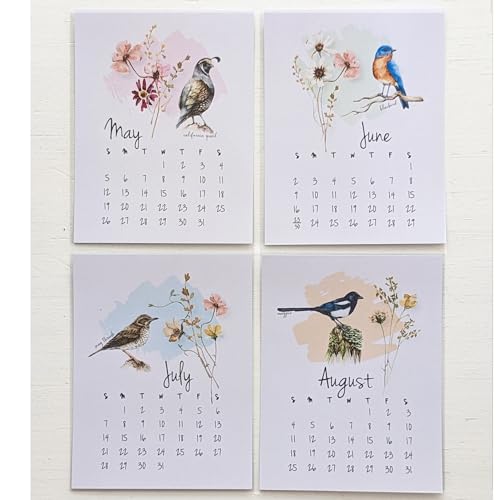 Generic 2025 Bird And Wildflower Desk Calendar thumb #4