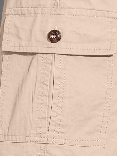 Image of GRECIILOOKS Bermuda Cotton Shorts for Men - Relaxed Fit Casual Summer Shorts | Knee Length Chino Style with Pockets