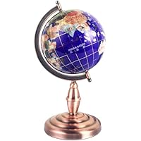 Amazon | 地球儀 360°回転地球儀と金アルミ合金スタンド地球儀ユニーク