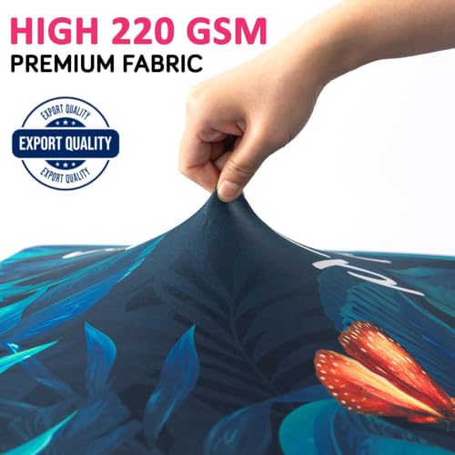 Image of HOKIPO 220gsm Durable and Washable Suitcase Covers for Trolley Suitcase, Large (26-27inch) - Tropical Escape (NEW-AR-6345-D8)