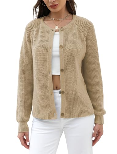 ZAFUL Women's 2025 Spring Fall Cropped Cardigan Lightweight Long Sleeve Knit Outerwear Daily Office Wear Trendy Y2K Crop Top