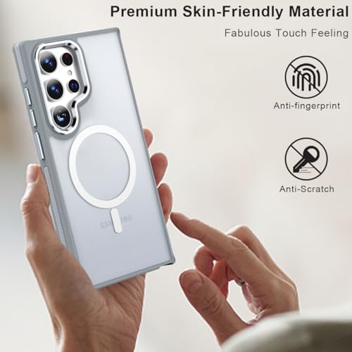 Image of MALEWOLF Magnetic Case for Samsung Galaxy S24 Ultra, Slim Matte Cover