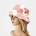 Umeepar Winter Faux Fur Fuzzy Bucket Hat Fluffy Warm Hat for Women Men (Cow Print Pink)