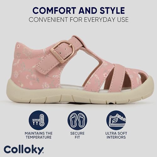 Toddler Girls Fisherman Buckle Sandals - Comfortable Summer Sandals with Closed Toe & Adjustable Strap for Daily Wear & Outdoor Play4