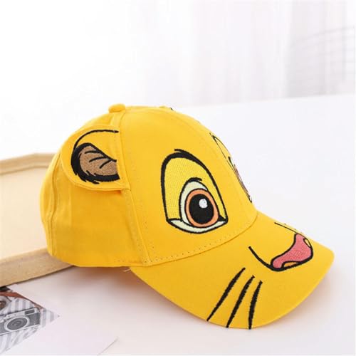 Baseball Cap Children's Hat Spring and Autumn Sun Three Dimensional Cartoon Embroidered Lion Style Baseball Cap4