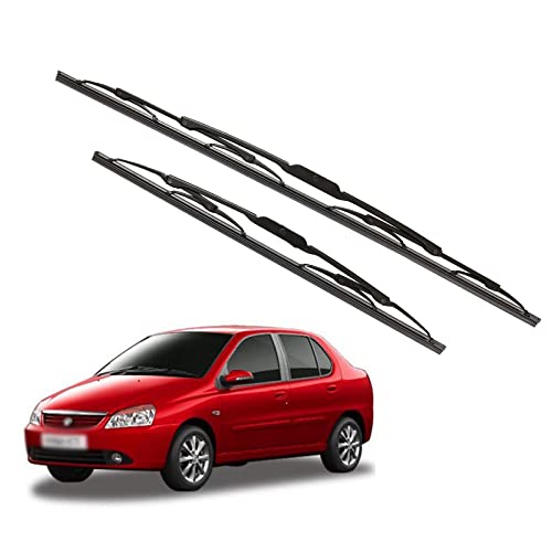Image of Kylo Windshield Wiper for Tata Indigo /Conventional and Traditional Metal Type Windshield Water Repellency Scratch Proof Metal Wiper Blades Suitable for Tata Indigo(Driver Side 24 inch, Passenger Side 17 inch)