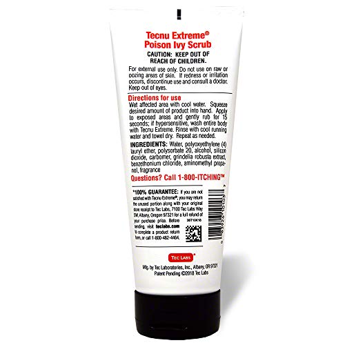 Image of Tecnu Extreme Poison Ivy and Oak Scrub, Removes Poisonous Plant Oils That Cause Rash and Itching, 10 Ounces