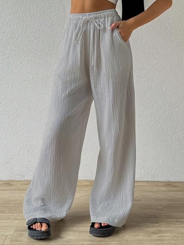 Image of Shasmi Women High Rise Loose Fit Trousers Pants