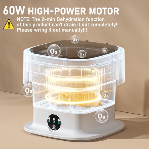 Houscly ZQ003 Portable Washing Machine Mini 11L Portable Washer Small Washing Machine 60W Folding Lavadora Portatil Dryer Foldable Compact Clothes Laundry Apartment Underwear Travel Camping thumb #1