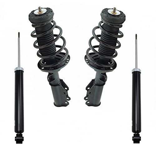 Image of TRQ Front and Rear Complete Strut Assembly & Shock Absorber Kit Complete Strut & Coil Spring Assembly Compatible with 2010-2016 Buick LaCrosse All Wheel Drive