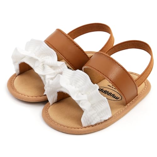 Image of Infant Baby Boys Girls Summer Sandals Party Wedding Dress Flats Shoes Newborn Crib Shoes First Walkers Prewalkers 0-18 Months