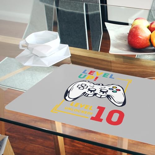 Sets de table dessous en liège napperons gris grand format enfant 4 pcs - 6