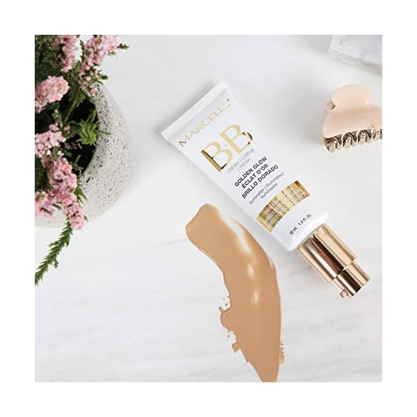 Marcelle-BB-Cream-Golden-Glow-Beauty-Balm-Universal-Shade Marcelle BB Cream Golden Glow, Universal Shade, Tinted Moisturizer, Skin Enhancer, Illuminator, Beauty Balm, Non-Comedogenic, Paraben-Free, Oil-Free, Hypoallergenic, Cruelty-Free, 1.5 fl oz