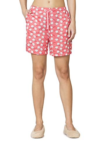 Image of Van Heusen Women's Cotton Lounge Shorts | Lightweight | Breathable Cotton | Relaxed fit | Printed | Comfortable Everyday Wear | Style 55501|Available in Pack of 1 & 2