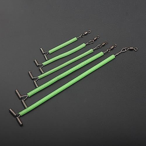 20 piezas de anzuelos líderes de acero inoxidable para pesca miniatura 3