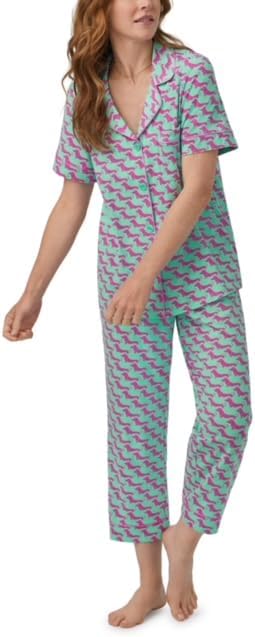 BedHead - Jersey Knit Capri PJ Set - Dog Walk - Medium - Image 5