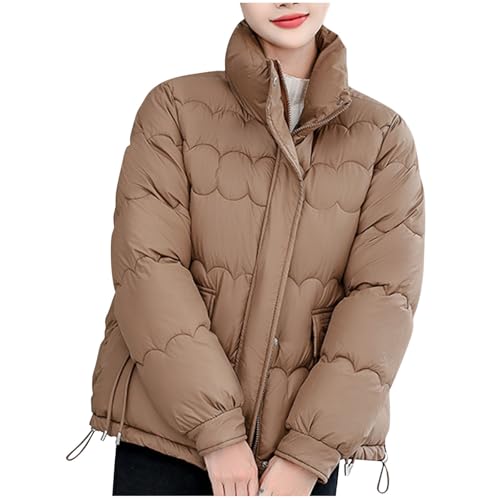 Long Sleeve Down Jackets for Women Winter Fall Pleated Warm Puffer Basic Padded Jacket Coat Women 2025