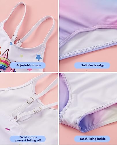 WAWSAM Girls One Piece Swimsuit Kid Beach Swimwear Toddler Bathing Suit3