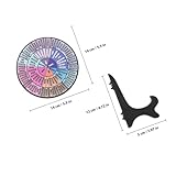 Veemoon 2 Stück pack Emotionsrad mit Ständer Gefühlsrad Ornament aus Pvc und Holz Dekorative...