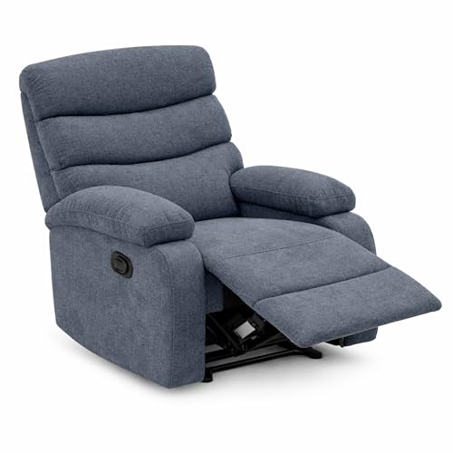 DESCANSIN - Sillon Relax Reclinable Manual con Palanca | Tapizado Tela Suave Antimanchas | Sillón...