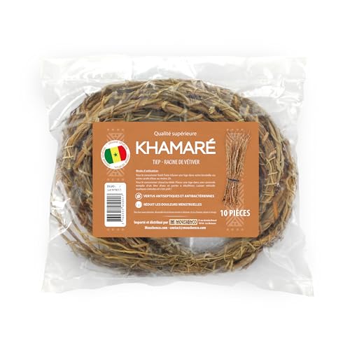Khamaré Raíz de vetiver Gongolili Sepp Tiep ☆ Auténtico ☆ 10 piezas (tallos grandes 30 cm)