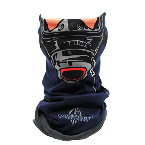 Feuerwehrmann Atemschutz Design als Halswärmer Schlauchschal Multifunktionstuch für Outdoor und Sport Neckwarmer Hand gezeichnet Cover