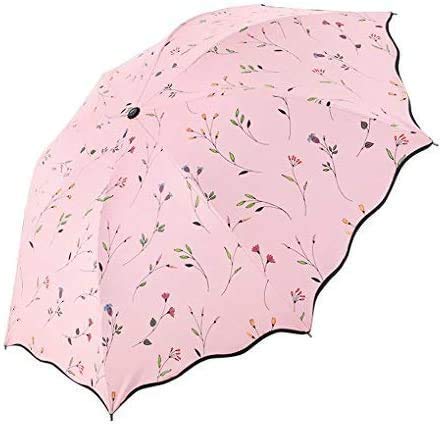 Unisex Changing Secret Blossoms Occur With Water Magic Print 3 Fold Umbrella For Uv, Sun And Rain, Umbrella Rain For Women, Umbrella Flower Print (Random Colour)-image-16