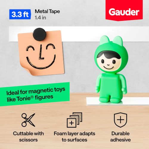 GAUDER Metal Tape Self Adhesive | Ferrous Tape for Magnets | Metallic Steel Strip - Additional View