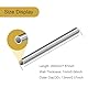 LAVMHAB 304 Edelstahlrohr 13mm Außendurchmesser x 1mm Wandstärke, 200 mm Länge, nahtlose runde Edelstahl Rohr (4 Stück)