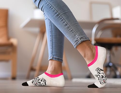 Image of Violet Mist Women's No Show Socks - Low Cut, Invisible, Non Slip Footies - Flat Boat Socks