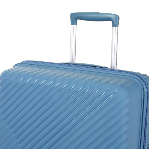 Image of American Tourister Diamo Trolley Bag with Combination Non TSA Lock & 8 Wheels Hard-Sided PC Large Suitcase /Trolley Bag with Double Spinner Wheels /Luggage for Men & Women